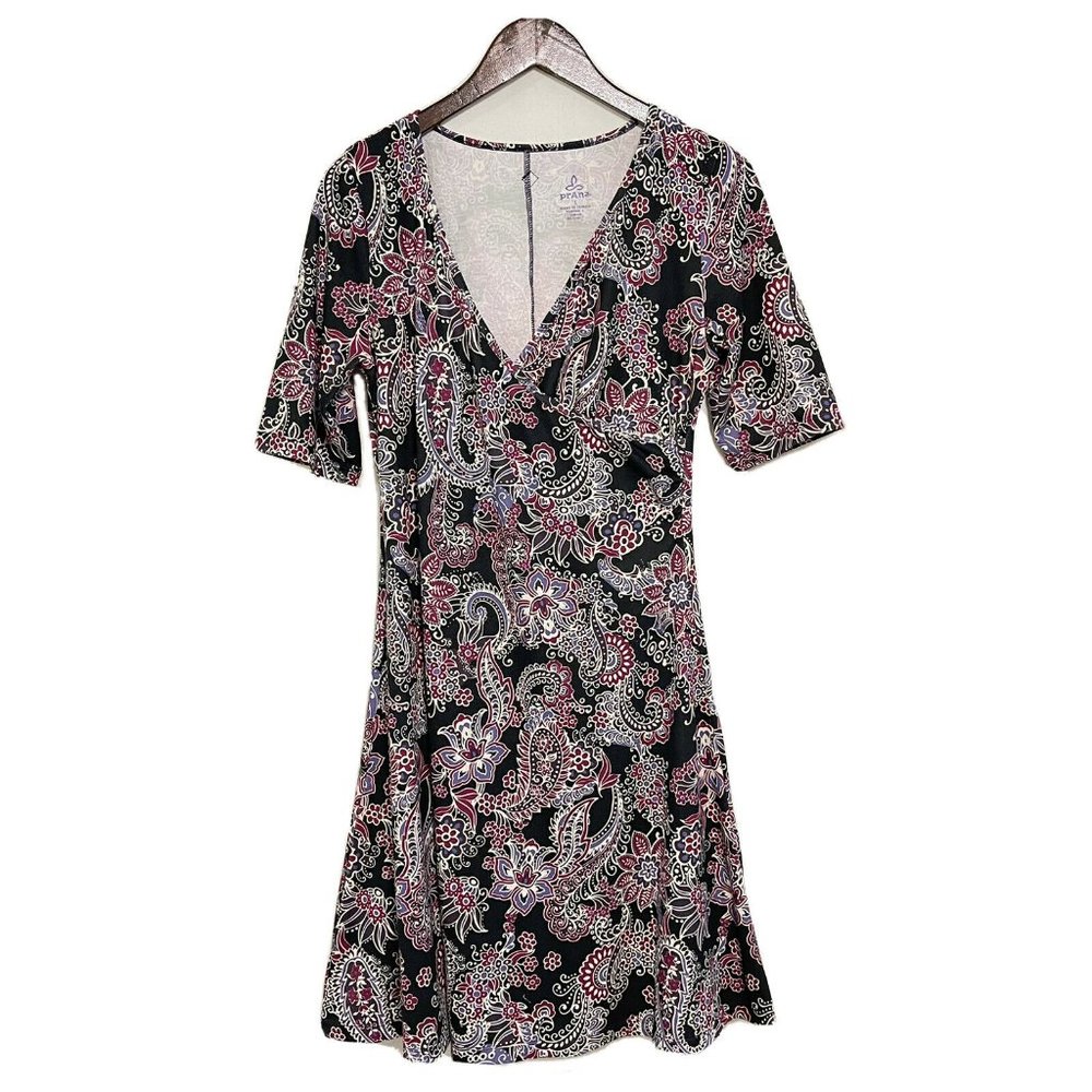 Prana Floral Paisley A-line Dress Sz L